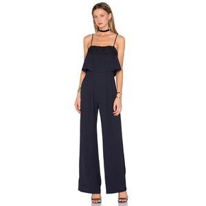 NWT PARKER Genevieve Wide Leg Jumpsuit Midnight Navy Medium